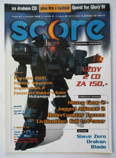 SCORE - číslo 63 - březen 1999 - ročník 6.- bez CD