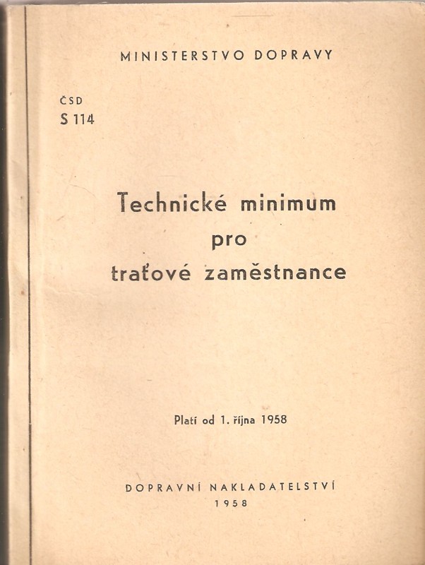 Technické minimum pro traťové zaměstnance