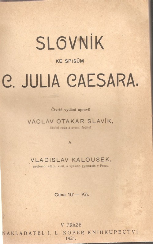 Slovník ke spisům G. Julia Caesara