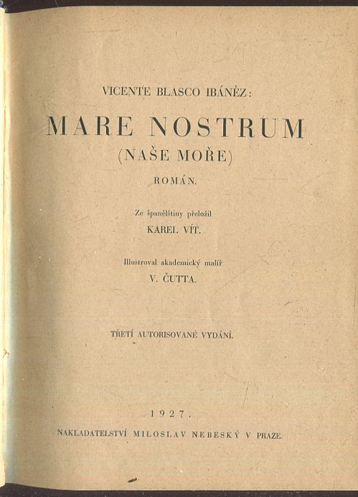 Mare nostrum : (Naše moře) : román