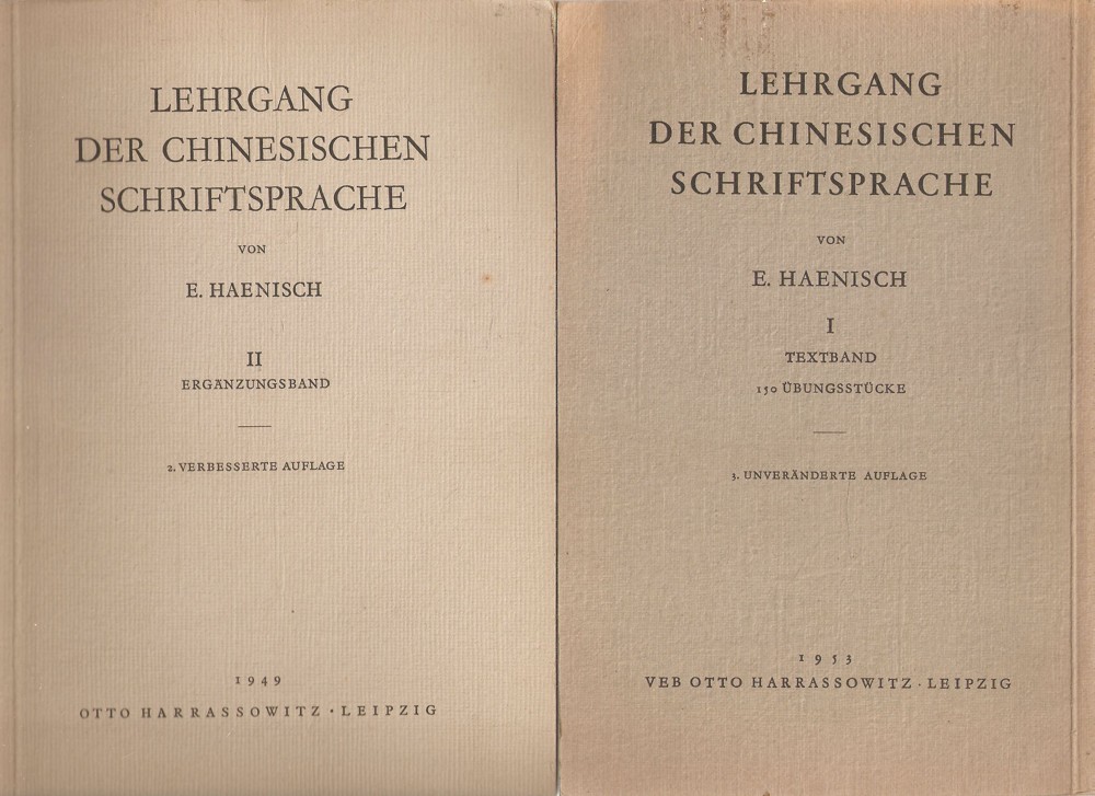 Lehrgang der chinesischen Schriftsprache I+II