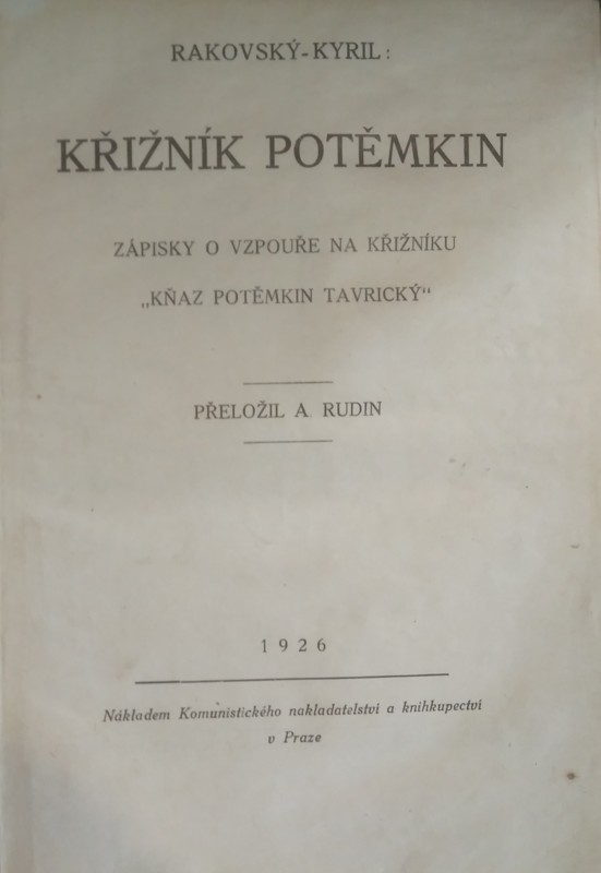 Křižník Potěmkin : zápisky o vzpouře na křižníku Kňaz Potěmkin Tavrický