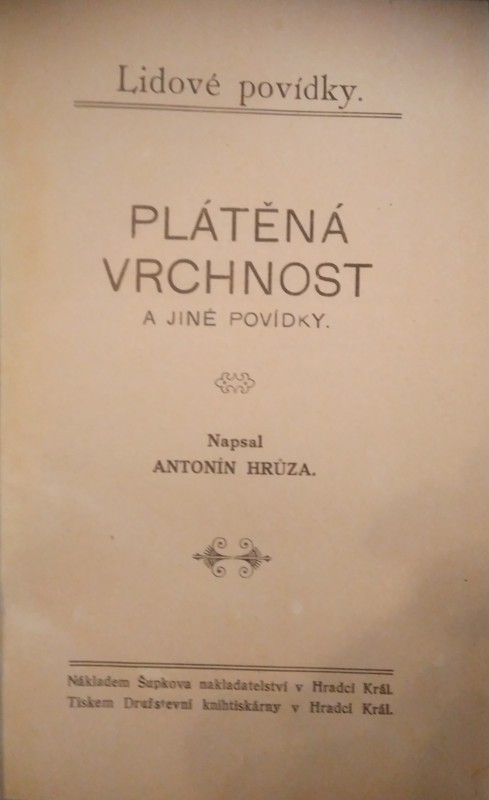 Plátěná vrchnost a jiné povídky
