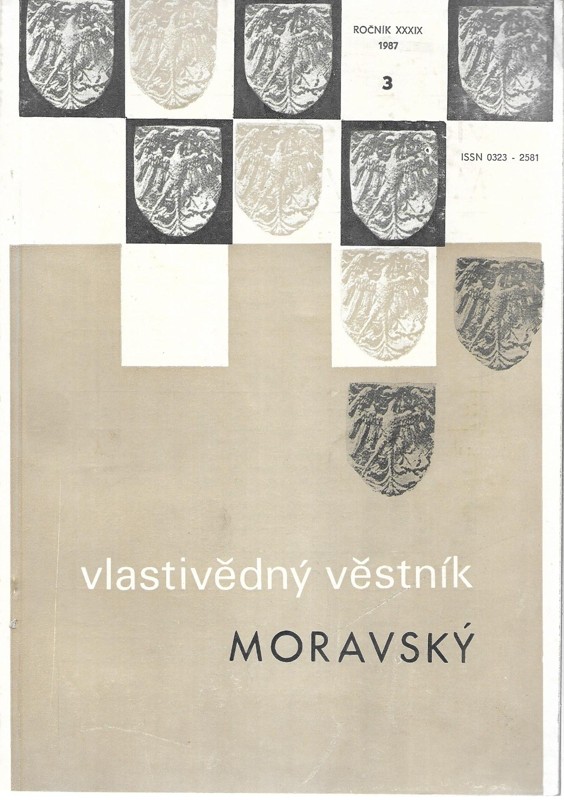 Vlastivědný věstník moravský. ročník XXXIX