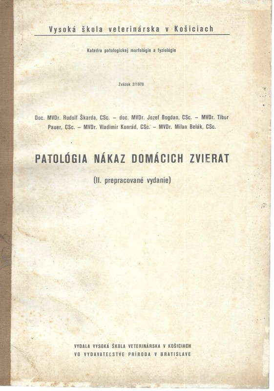 Patológia nákaz domácich zvierat