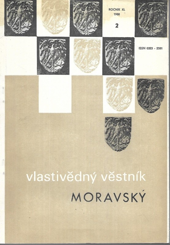 Vlastivědný věstník moravský. ročník XL. 2