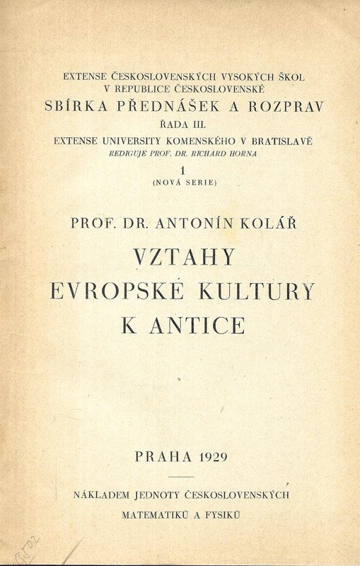 Vztahy evropské kultury k antice