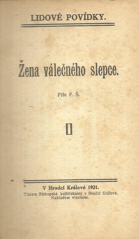 Žena válečného slepce
