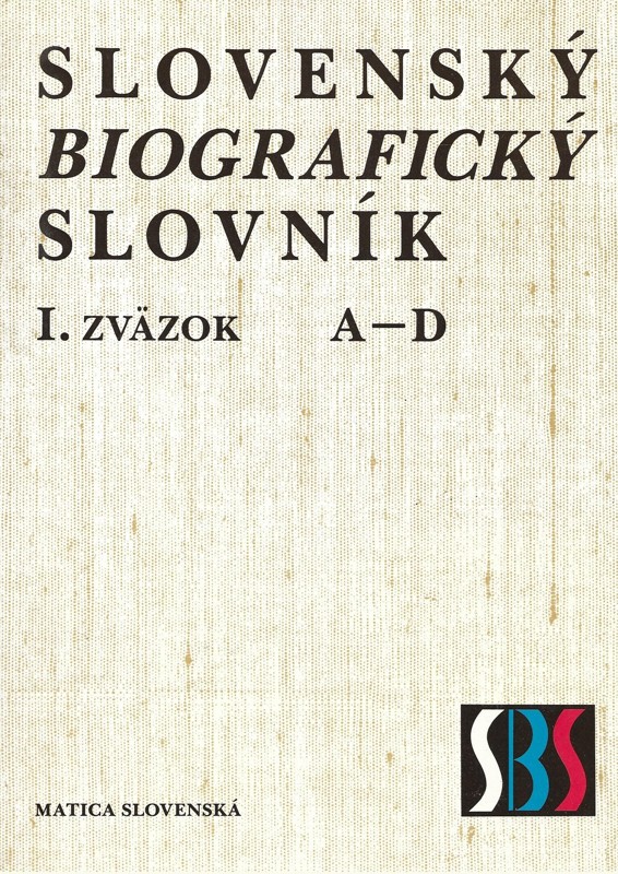 Slovenský biografický slovník I. zväzok A-D