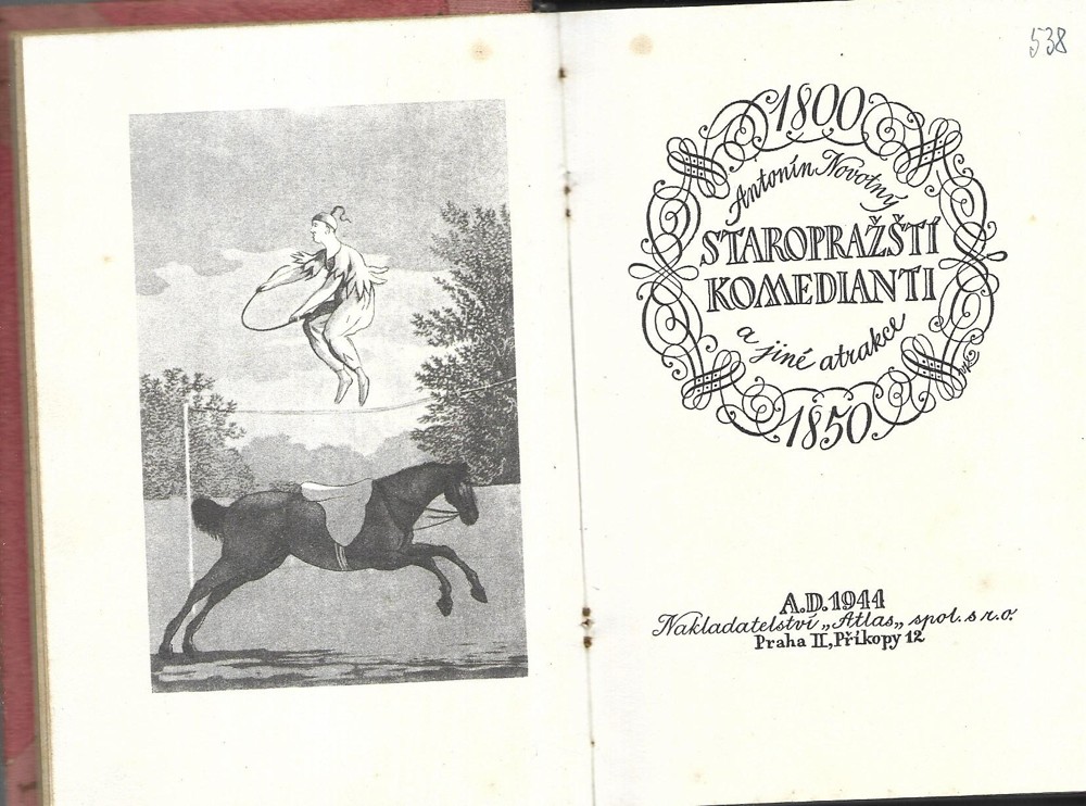 Staropražští komedianti a jiné atrakce : 1800-1850