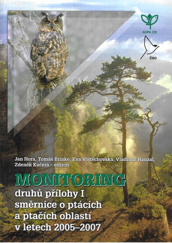 Monitoring druhů. Přílohy I. Směrnice o ptácích a ptačích oblastí v letech 2005-2007