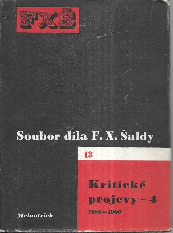 Kritické projevy. 4, 1898-1900