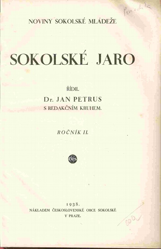 Sokolské jaro, noviny sokolské mládeže
