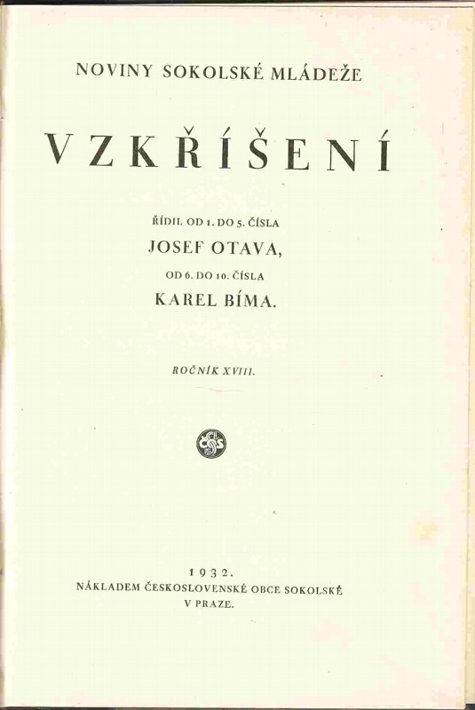 Vzkříšení. Noviny sokolské mládeže