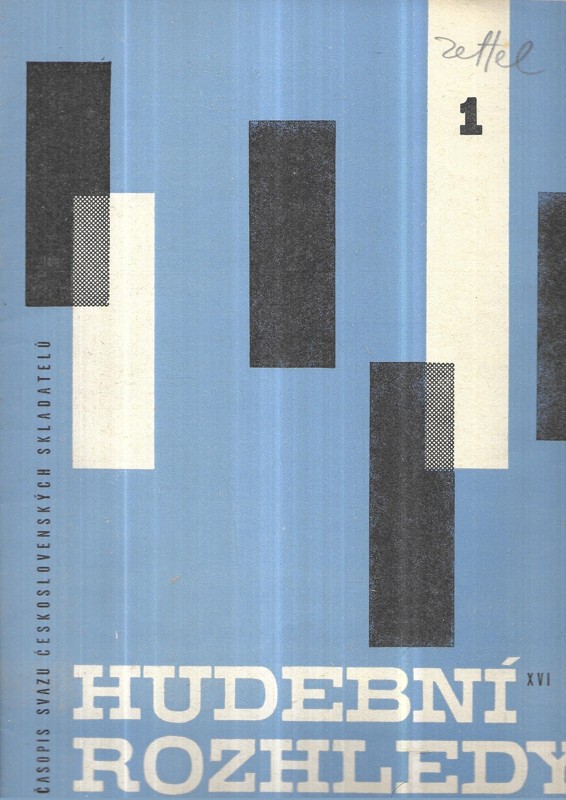 Hudební rozhledy. Nekompletní ročník XVI 1963, č. 1-5, 7-9