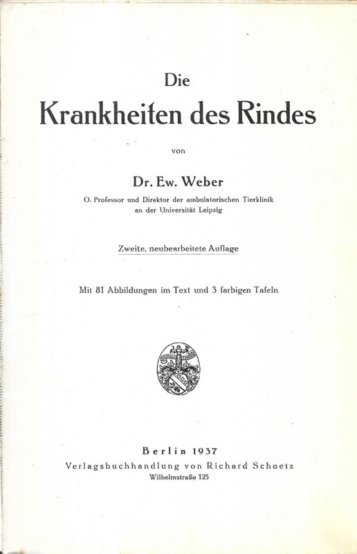 Krankheiten des Rindes