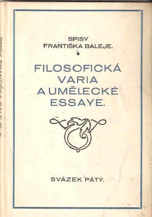 Filosofická varia a umělecké essaye
