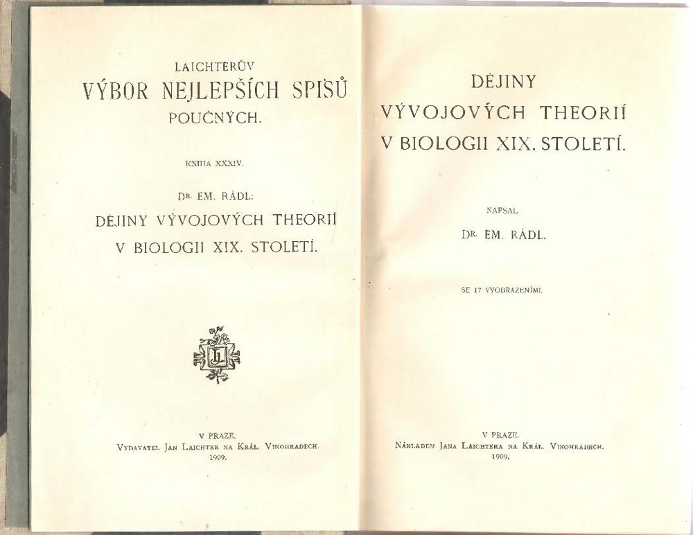 Dějiny vývojových theorií v biologii 19. století