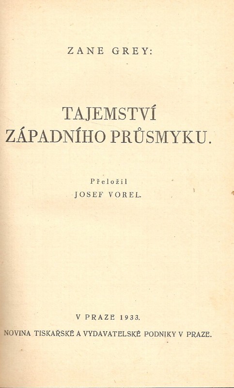 Tajemství západního průsmyku