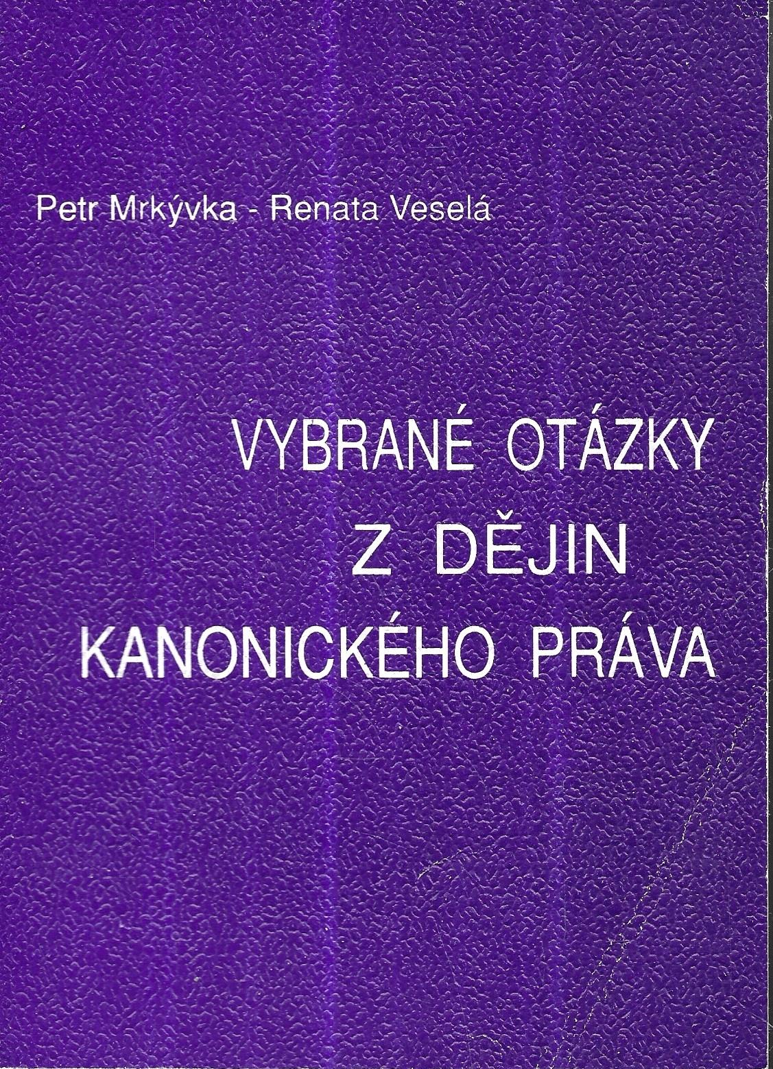 Vybrané otázky z dějin kanonického práva