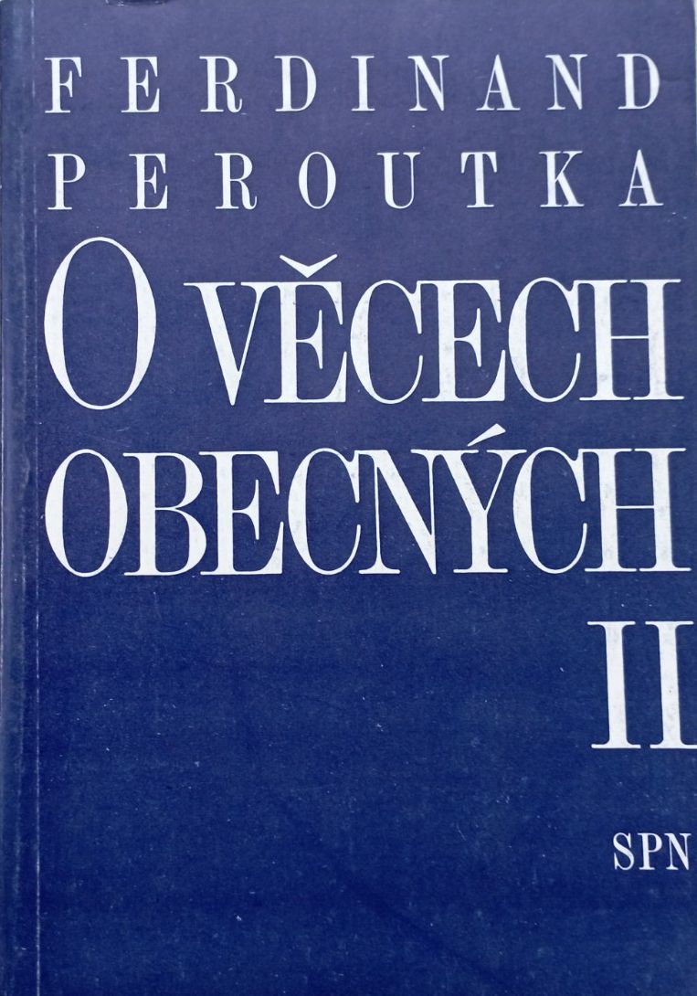 O věcech obecných II