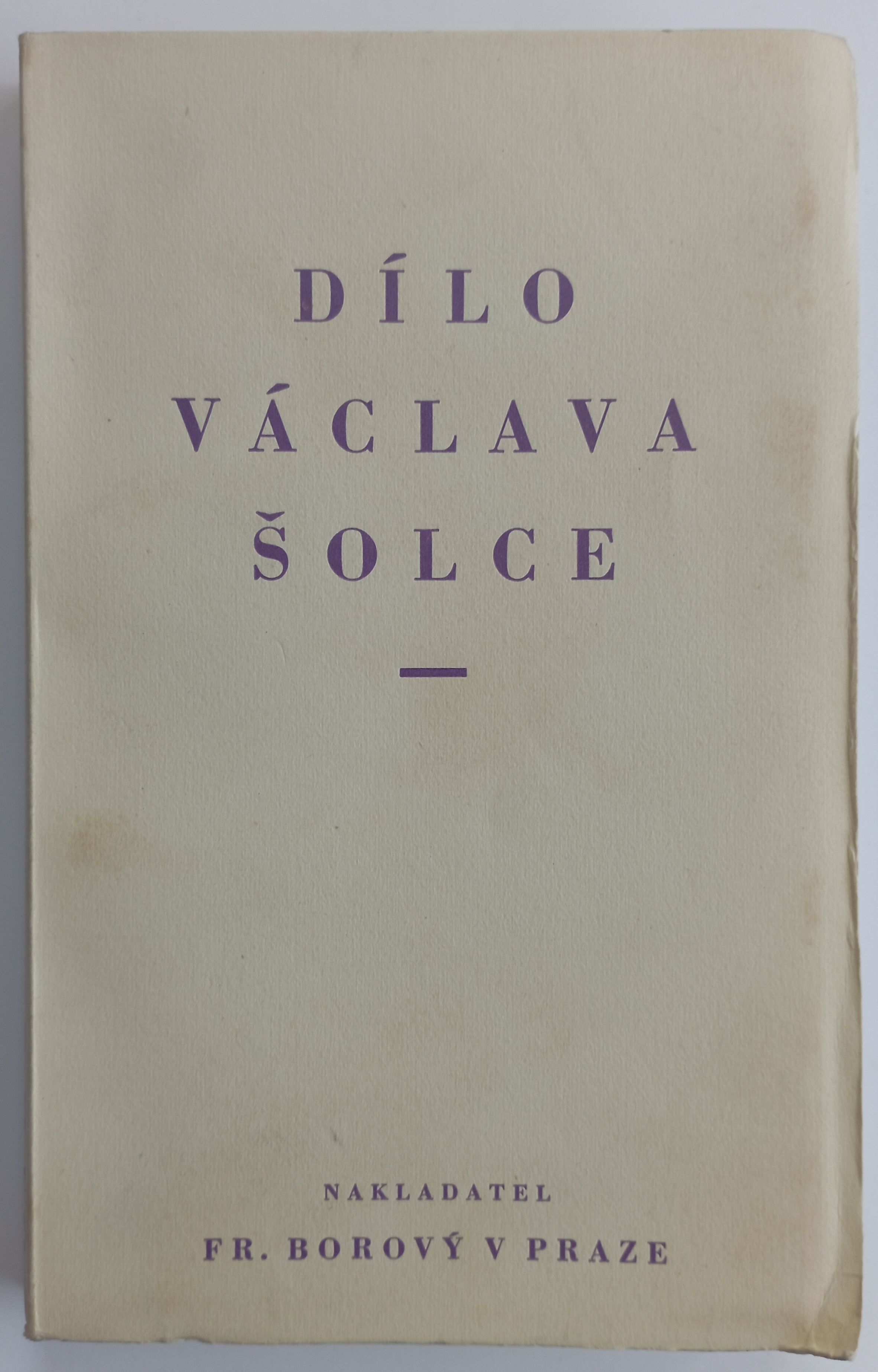 Dílo Václava Šolce