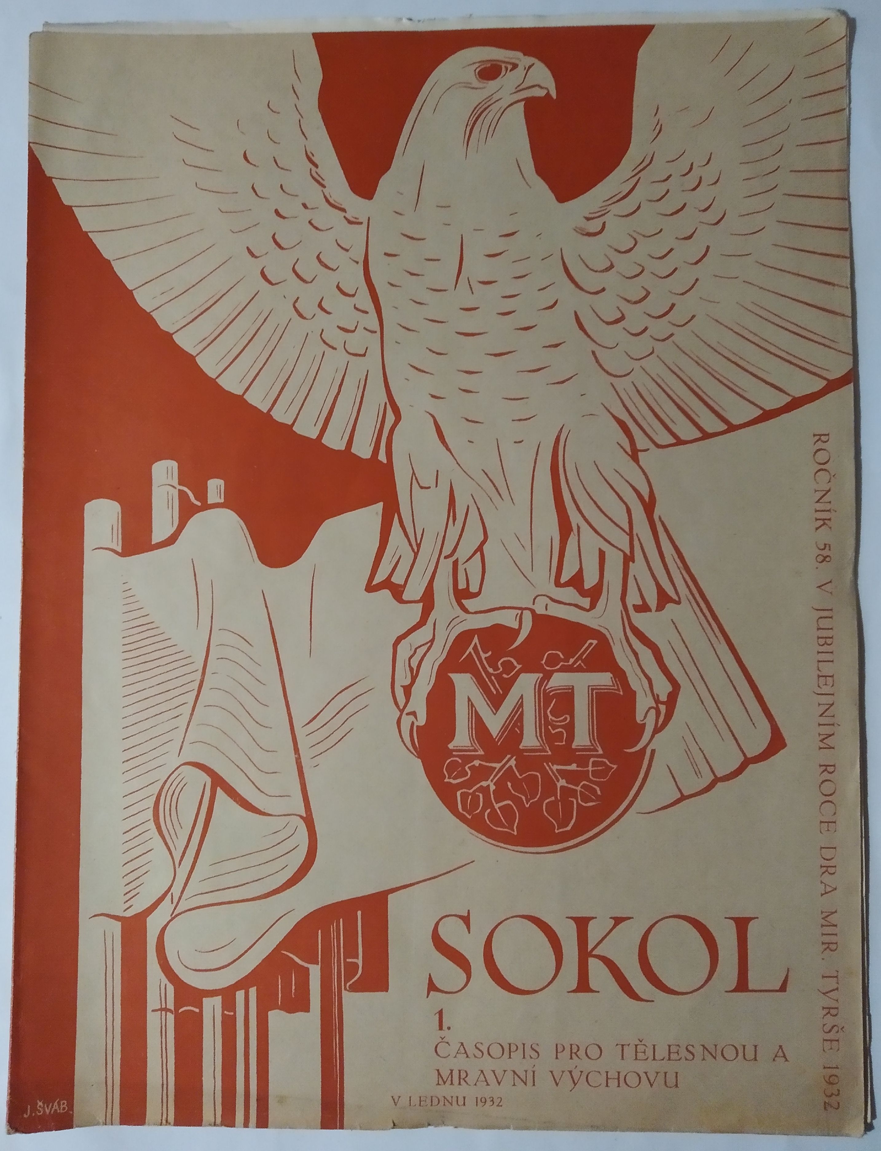 SOKOL - Časopis pro tělesnou a mravní výchovu - roč. 58. číslo 1.