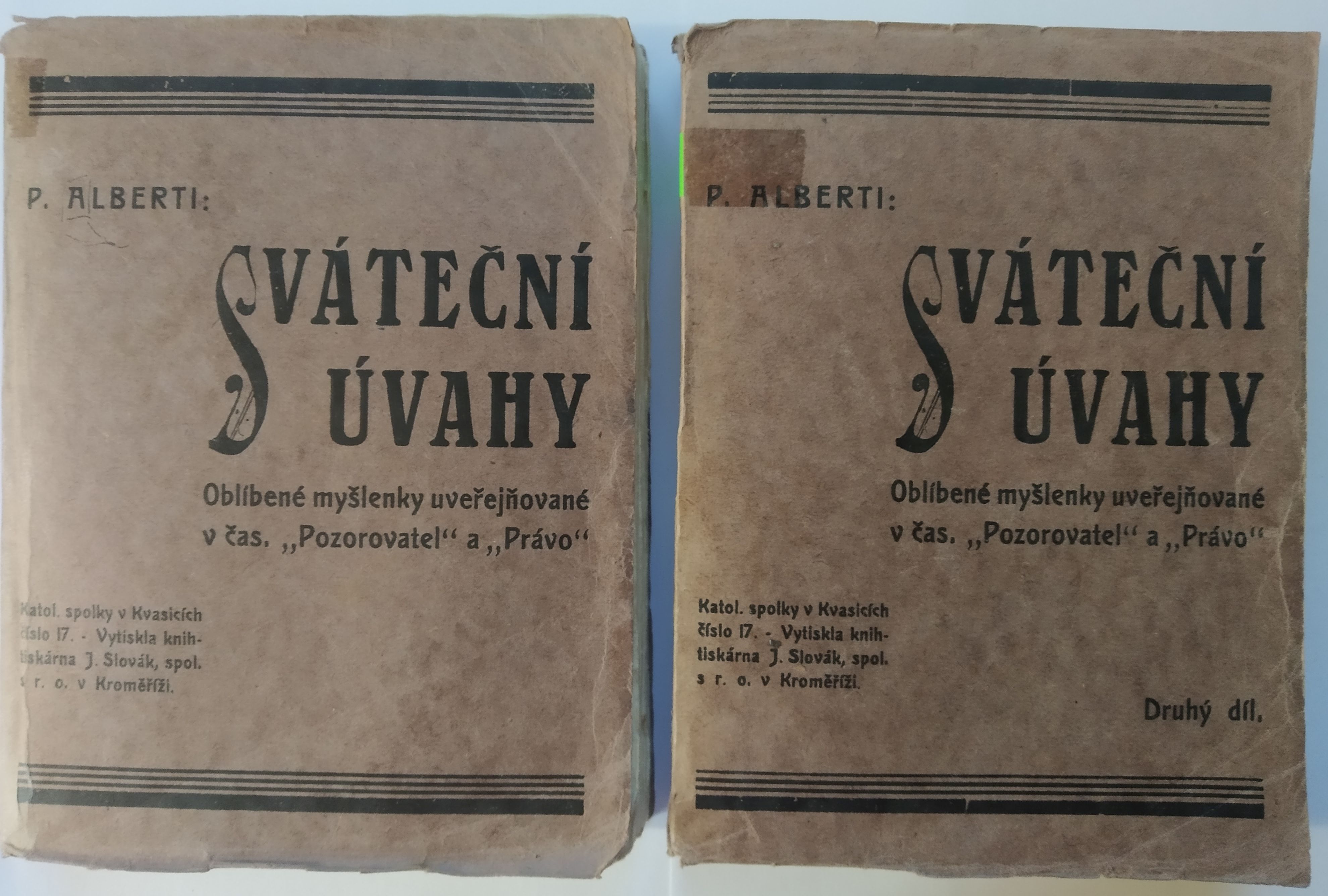 Sváteční úvahy -  první a druhý díl