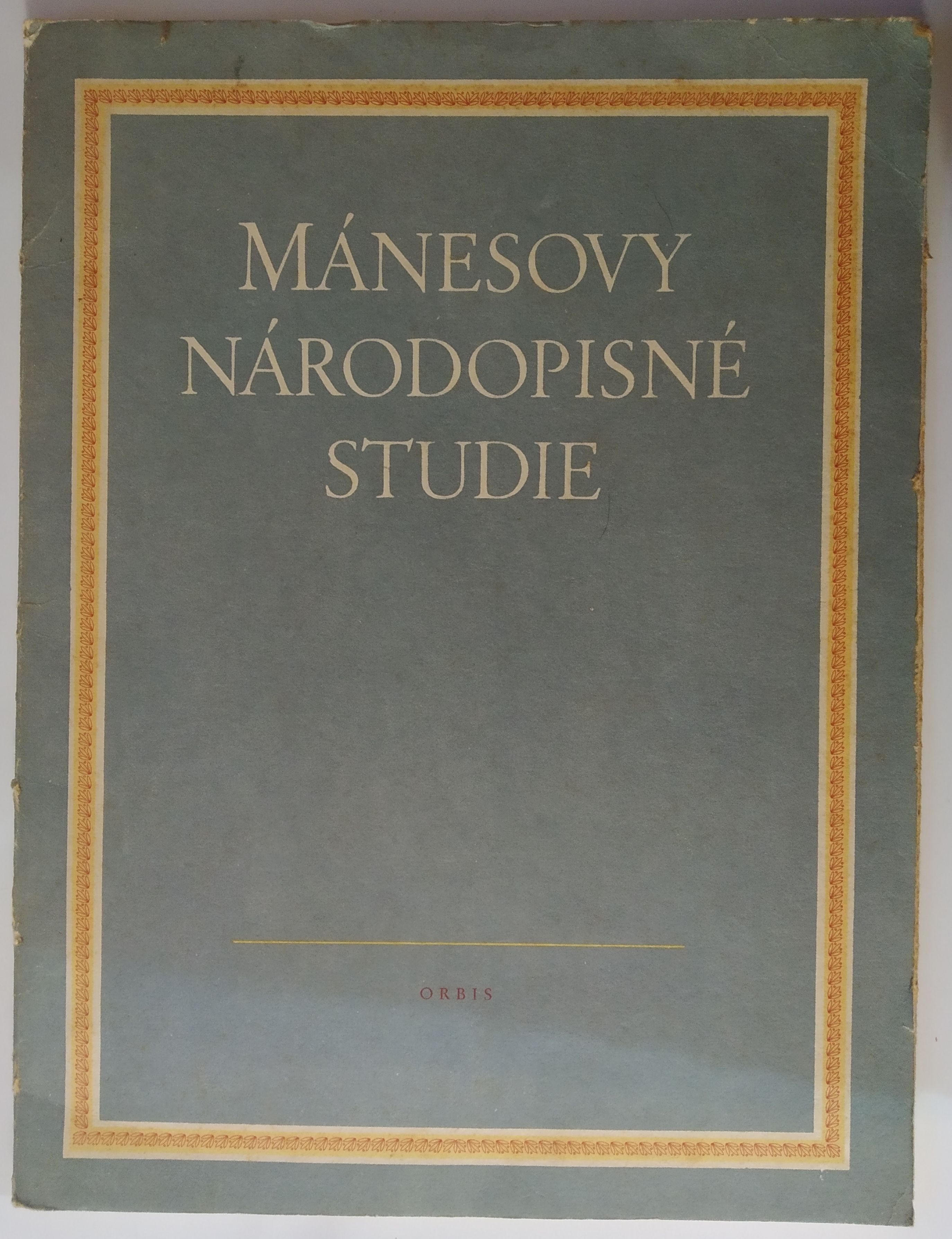 Mánesovy národopisné studie
