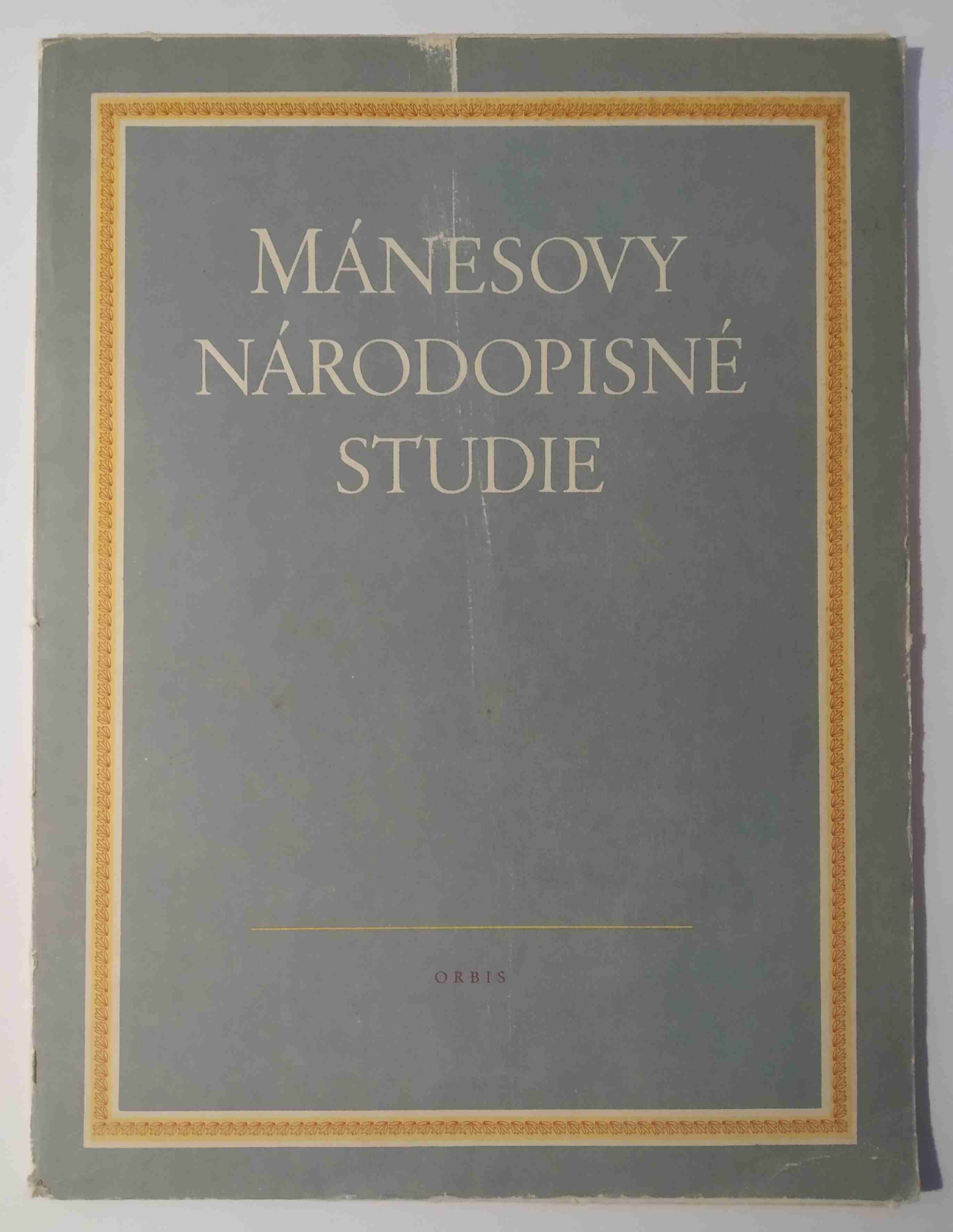 Mánesovy národopisné studie