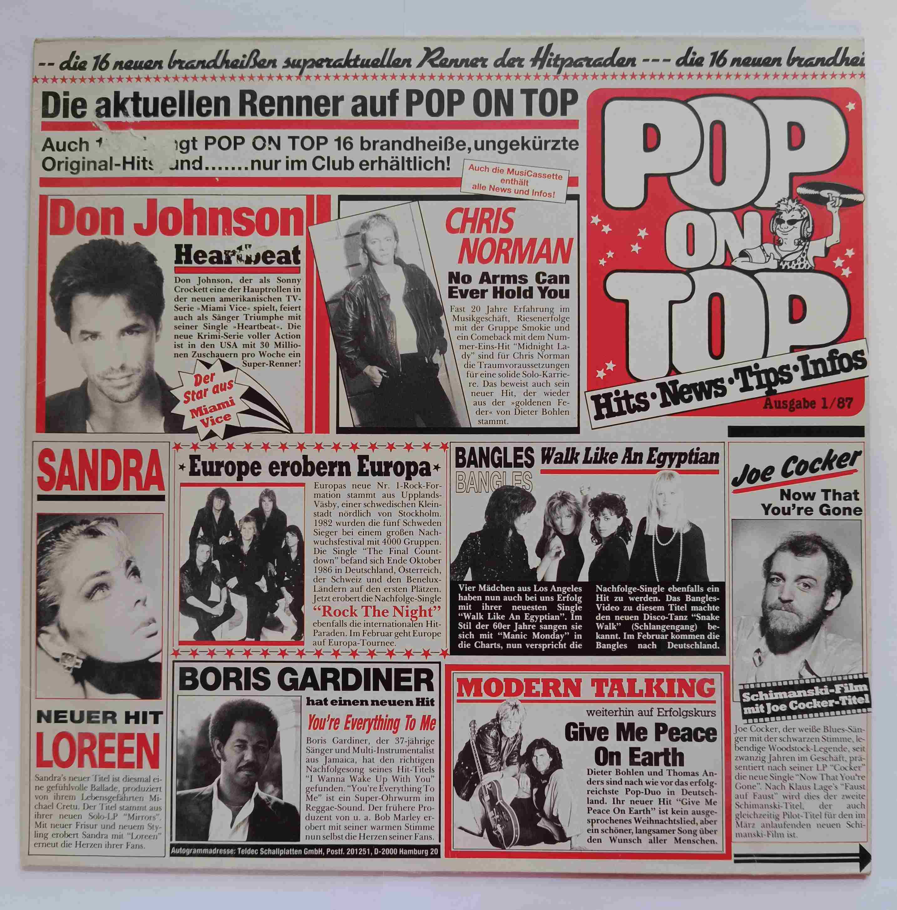 Pop On Top, Ausgabe 1/87