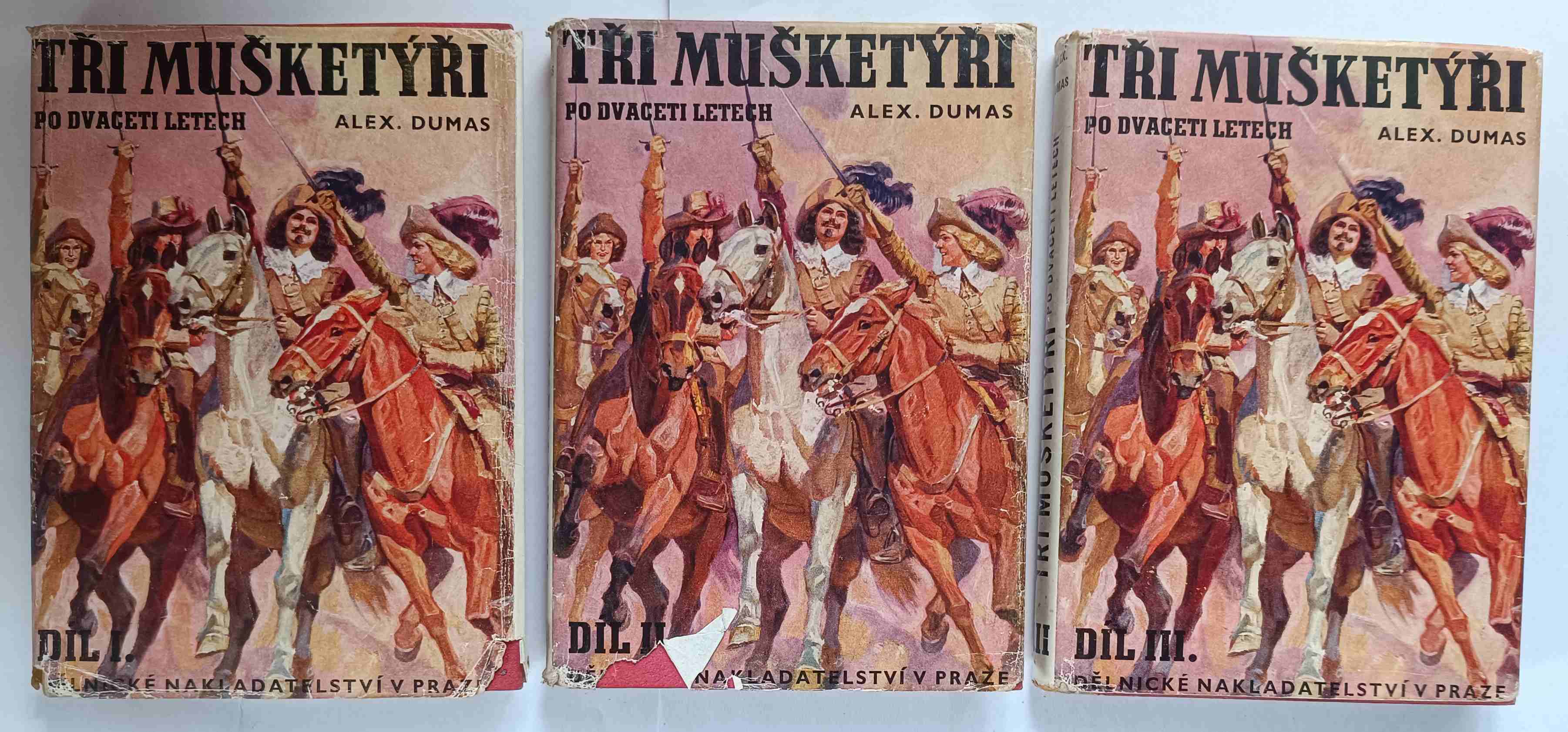 Tři mušketýři po dvaceti letech I. - III.