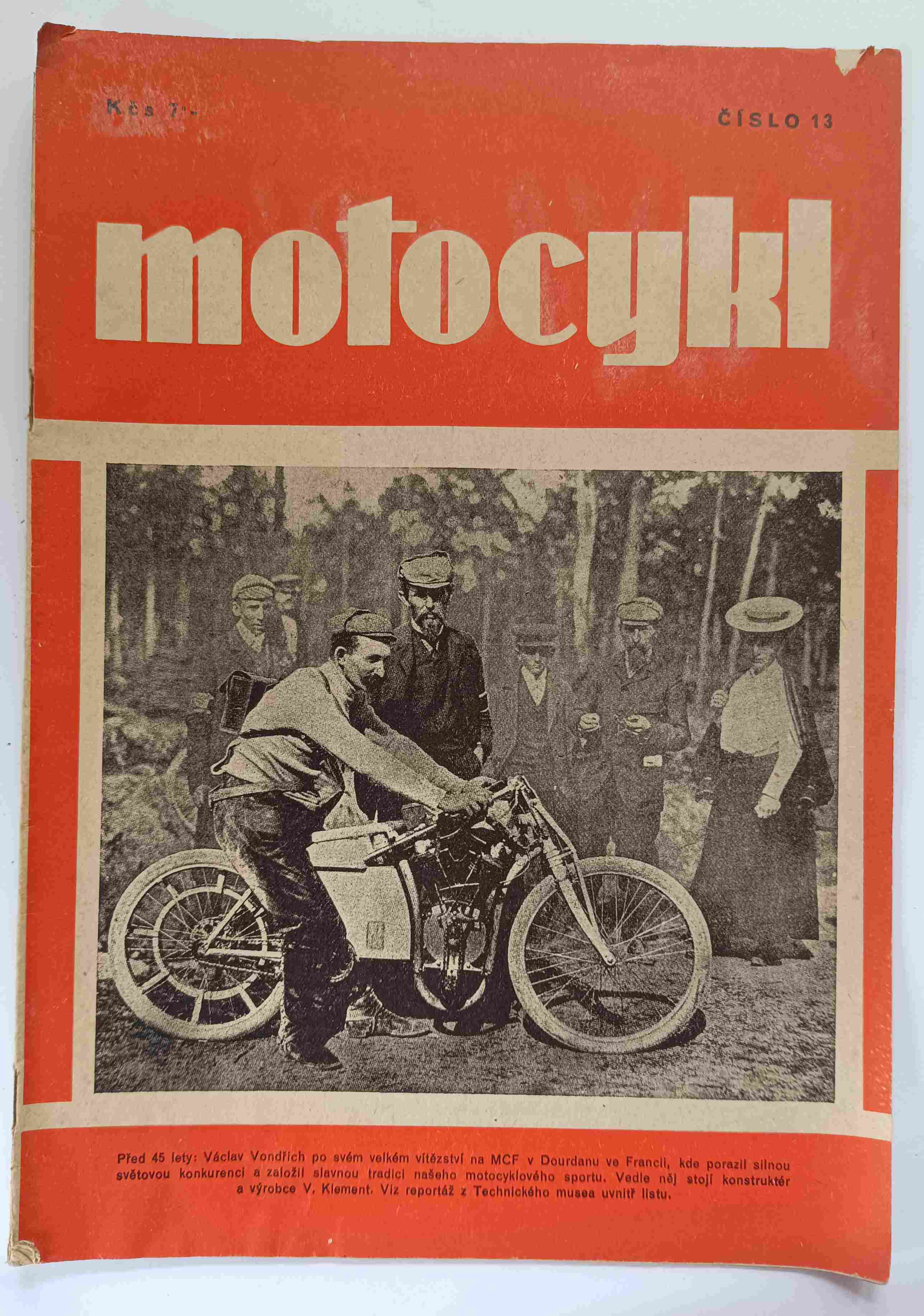 Časopis MOTOCYKL, číslo 13, roč. II.