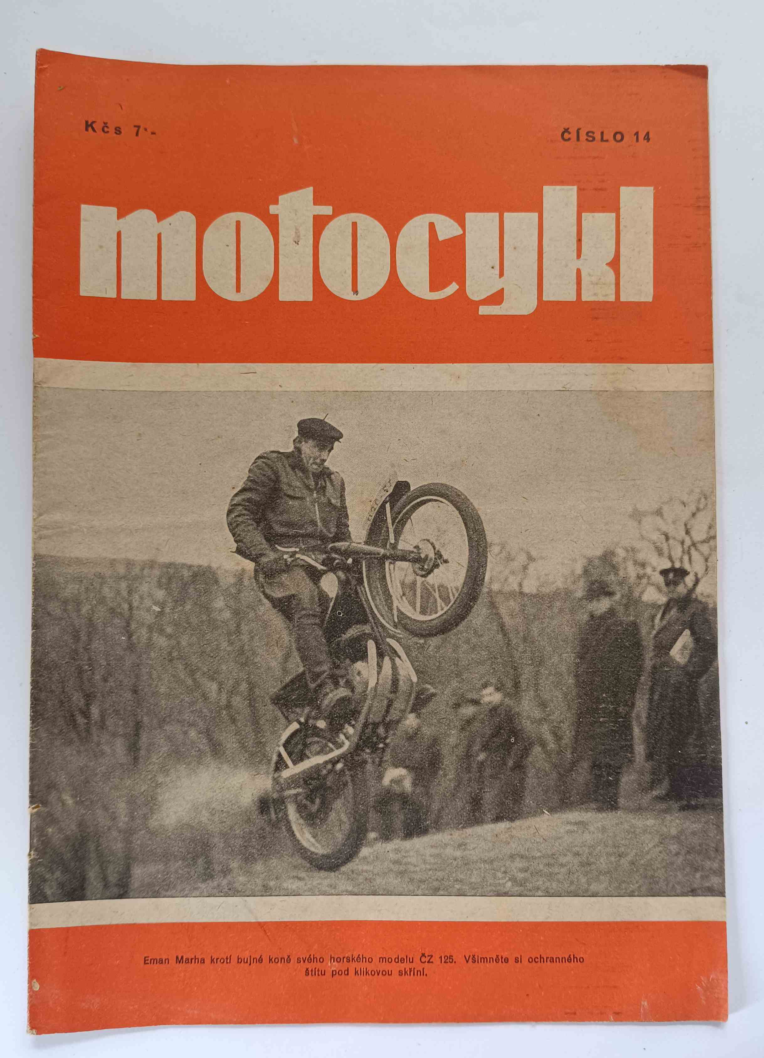 Časopis MOTOCYKL, číslo 14, roč. II.