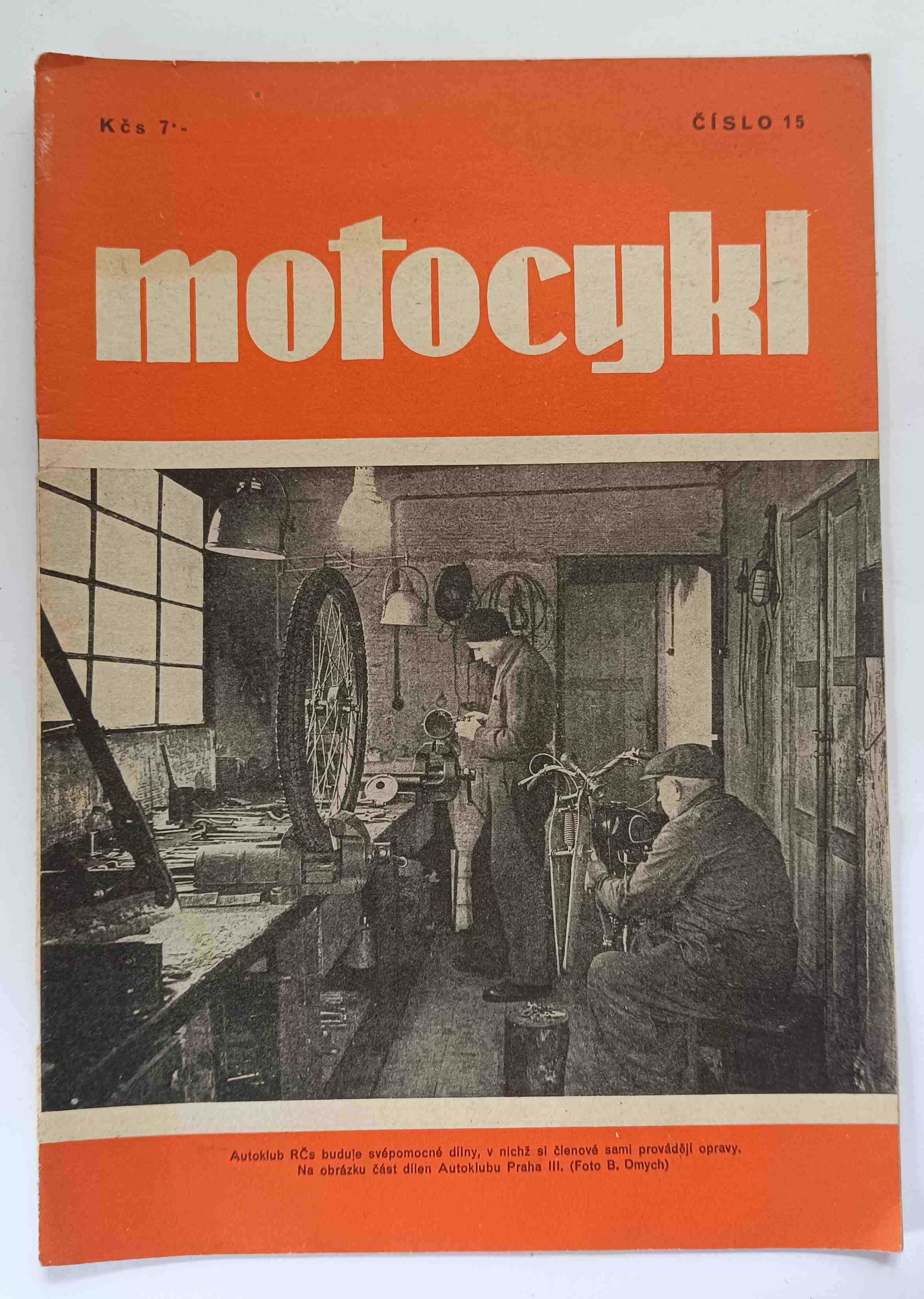 Časopis MOTOCYKL, číslo 15, roč. II.