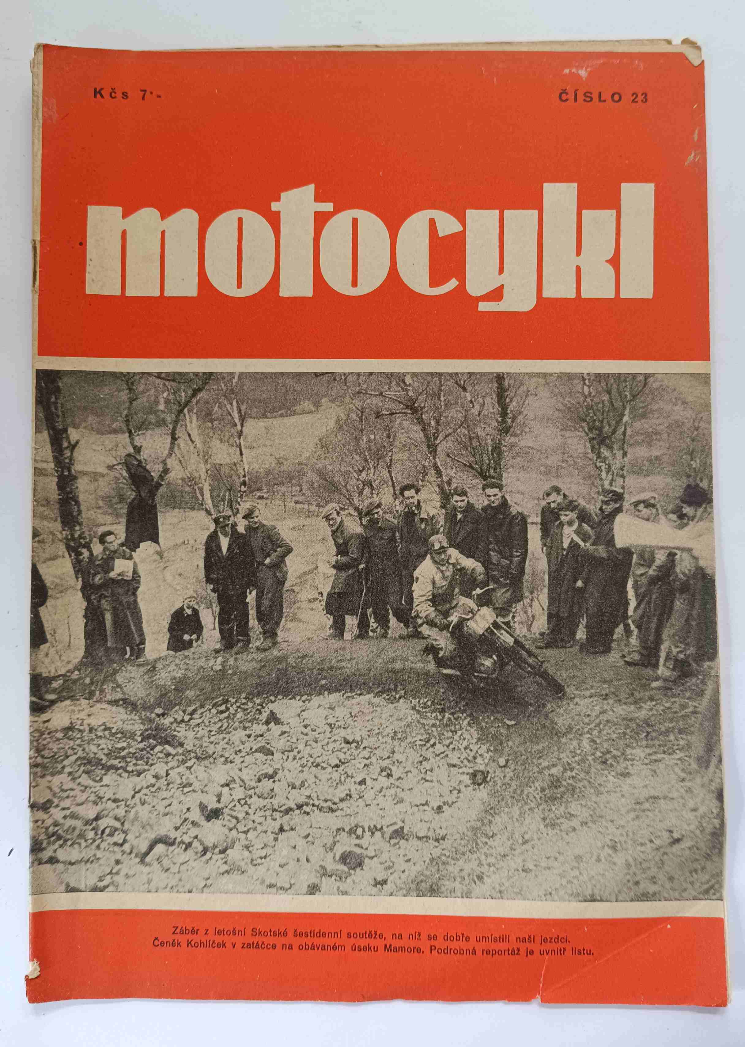 Časopis MOTOCYKL, číslo 23, roč. II.