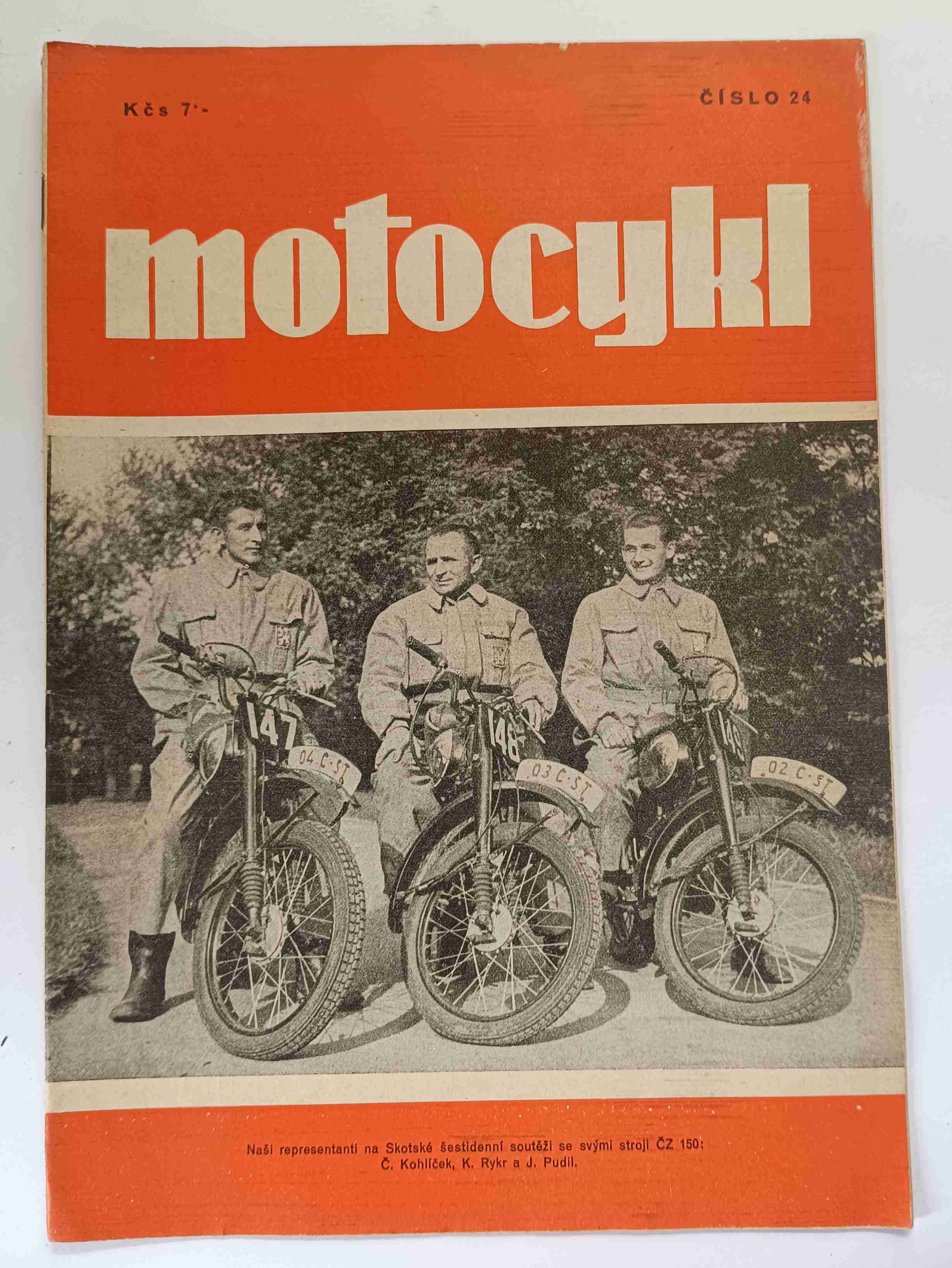Časopis MOTOCYKL, číslo 24, roč. II.