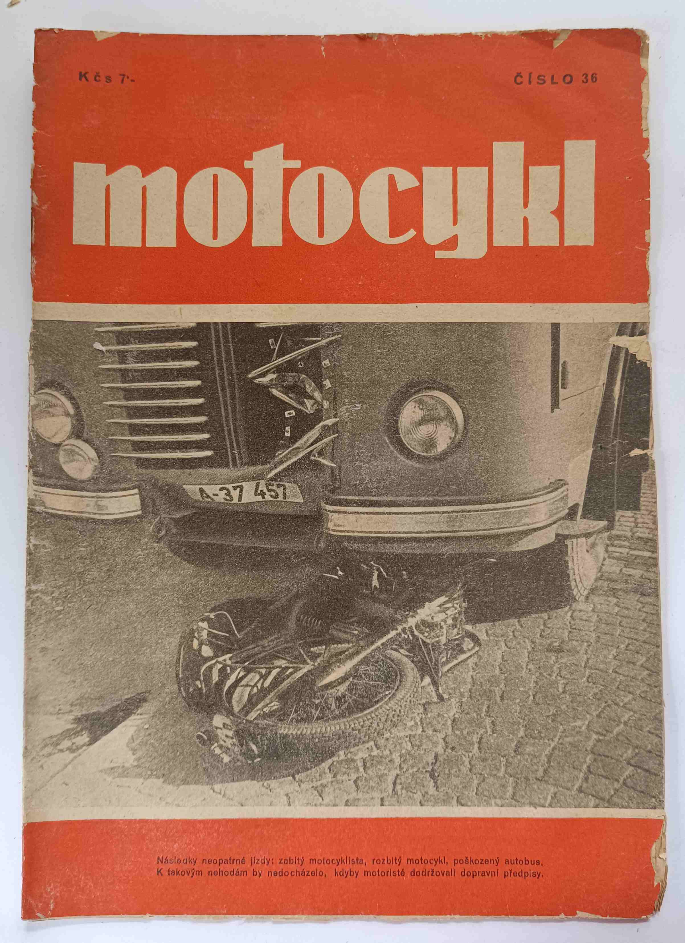 Časopis MOTOCYKL, číslo 36 roč. II.