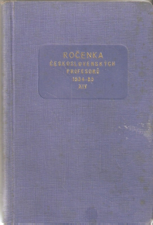 Ročenka československých profesorů 1934-1935