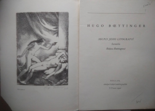 Hugo Boettinger- soupis jeho litografií