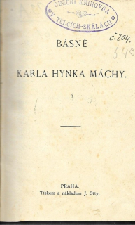 Básně Karla Hynka Máchy+ Dvě novelly od Prospera Mériméa