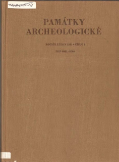 Památky archeologické ročník LXXIV 1983, číslo 1