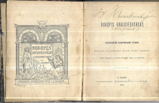 Rukopis Královedvorský 1873
