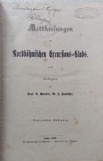 Mittheilungen des Nordböhmischen Excursions-Clubs 1896, 1897