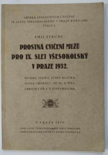 Prostná cvičení mužů pro IX. slet všesokolský v Praze 1932